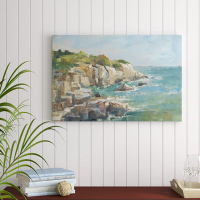 «Impasto Ocean View I», peinture sur toile