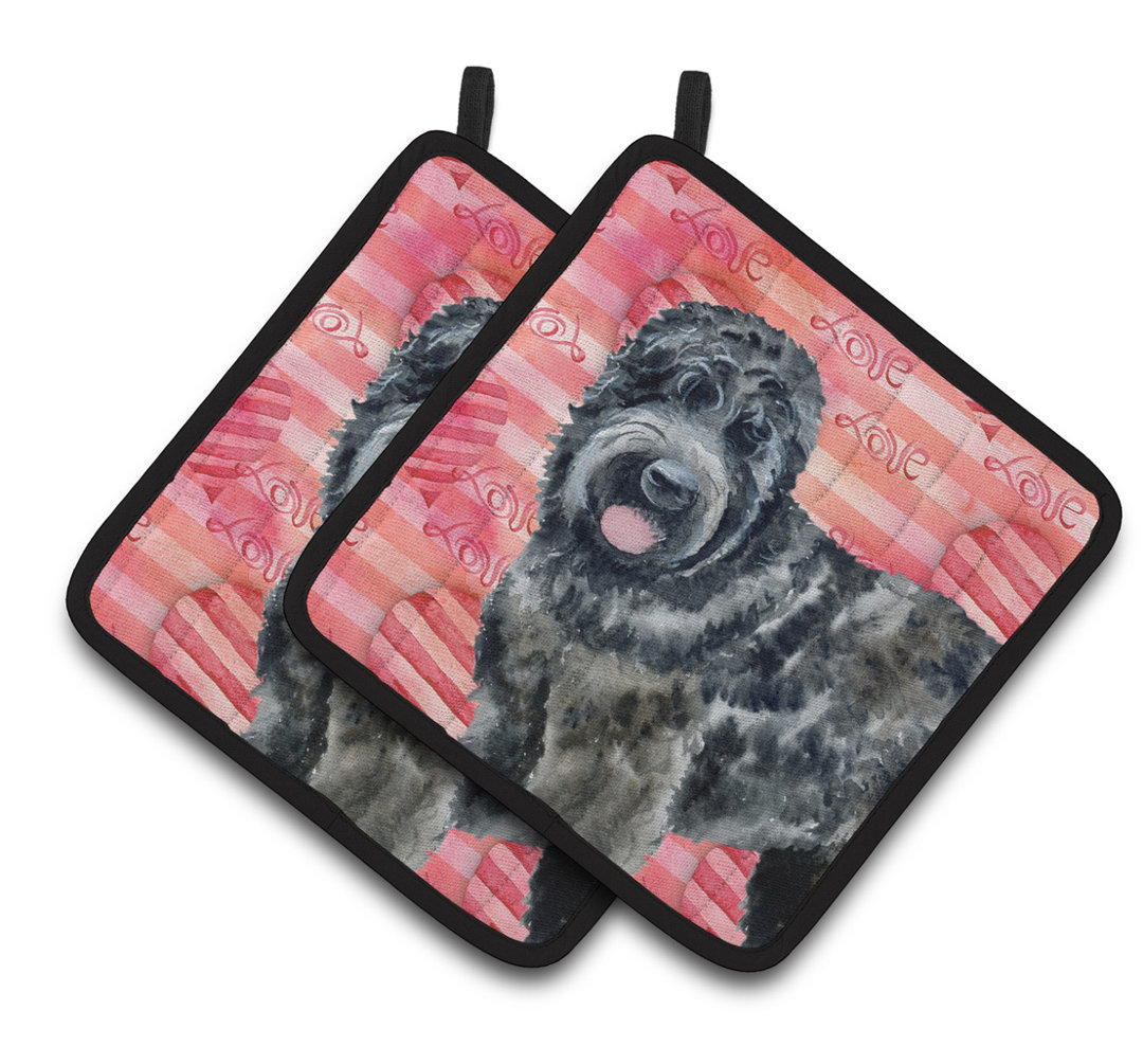 Caroline's Treasures Striped Polyester Potholder (Set of 2) Caroline's Treasures