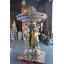 Statue fontaine quatre saisons en bronze - Taille: L 53 po x l 53 po x H 96 po.