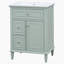 Meuble-lavabo avec lavabo, meuble-lavabo avec tablette réglable, un tiroir rabattable et deux tiroirs-1240268534
