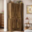 Armoire d'appoint de coin autoportante 66,93 po Lucinda