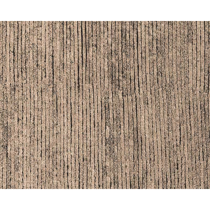 Hidden Path Striped Hand-Knotted Beige/Black/Neutral Area Rug, Beige, Rectangle 2' x 3'
