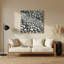 Art mural gris en métal Coastal Coastal Pebbles-1044647860