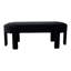Sagebrook Home 48" Aberdeen Black Velvet Bench