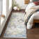 Hillsby Machine Woven Oriental Blue/Yellow/Gray Area Rug