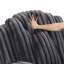 Ensemble de canapés inclinables gris foncé et ultra confortables 2 pièces-256056501