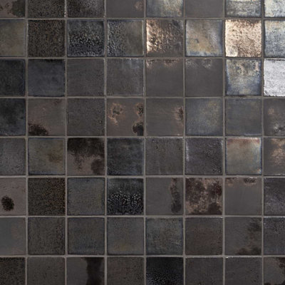 Set of 50 Emery Handmade Glossy Terracotta Tiles