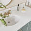 Meuble-lavabo simple 60 po ARIEL Magnolia en vert rétro avec comptoir en quartz blanc Carrara-1148892239-1151213888