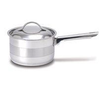 Fortune Candy 4-Quart Saucepan with Lid, Tri-Ply, 18/8 Stainless Steel, Dishwasher Safe, Induction Ready, Mirror Finish (18/8 Steel)