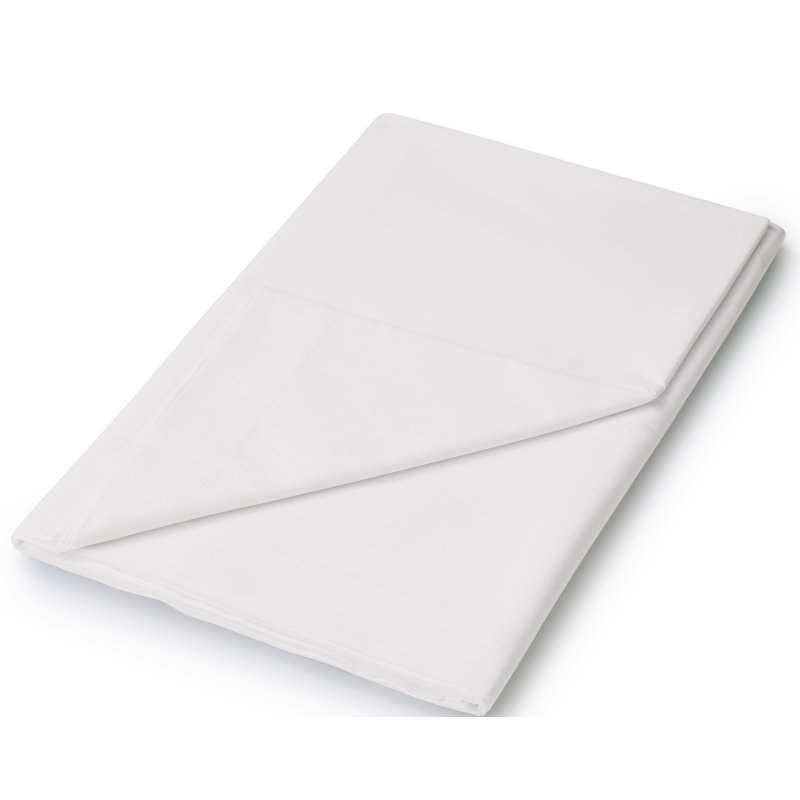 Plain Dyed 180 Thread Count Cotton Blend Flat Sheet, Super King (6'), Silver