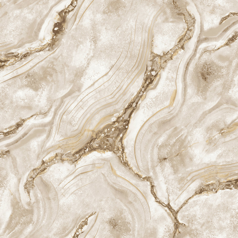 Crozet 10.05m x 53cm Textured Glitter Wallpaper Roll, Taupe