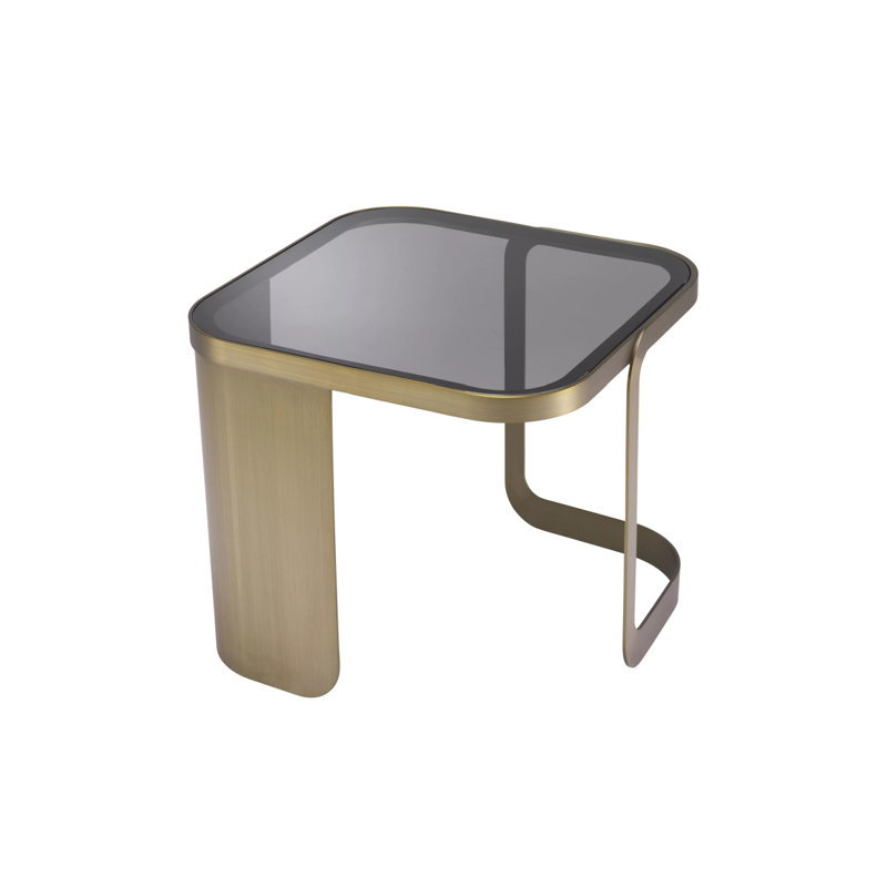 Numa Glass Top End Table