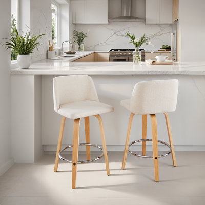 Swivel Upholstered Counter Stool