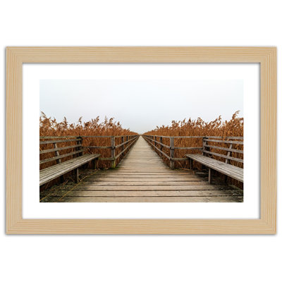 Platform On The Lake Shore - Single Picture Frame Print