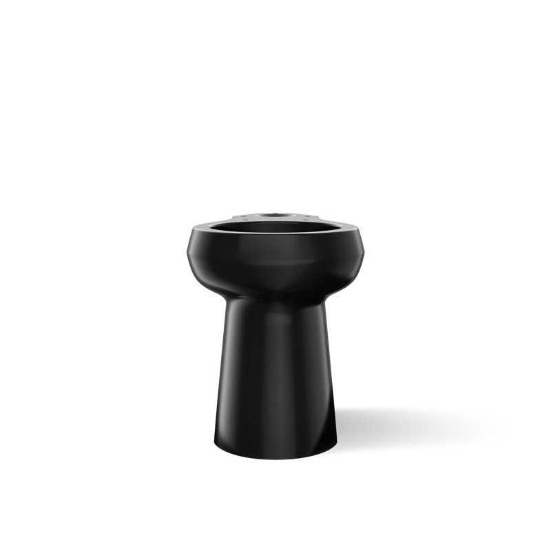 Cuvette de toilette haute Highline, Noir / noir