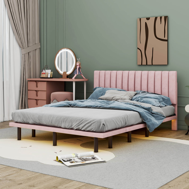 Lit tapissier Bukurosh, Rose