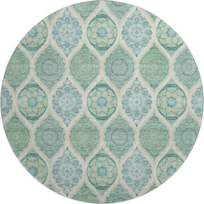 Premium Machine Washable Prisco Sage Rug