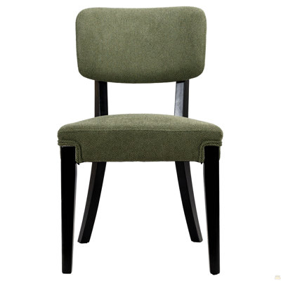 Ensemble de 2 chaises d'appoint sans accoudoirs modernes et contemporaines avec pieds en bois - chaises d'appoint polyvalentes pour la salle à manger, la cuisine ou le salon