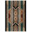 Manas Collection Digital Print Cotton-Polyester Colorful Moroccan Rug-718608272