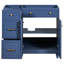 Armoire de salle de bain bleue 36 po, fonctionnelle et élégante