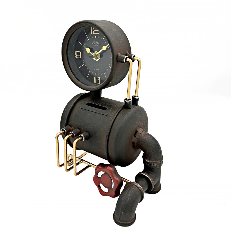 Metal Quartz Movement / Crystal Tabletop Clock
