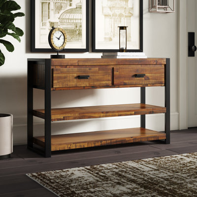 Gillianna 50'' Solid Wood Top Console Table