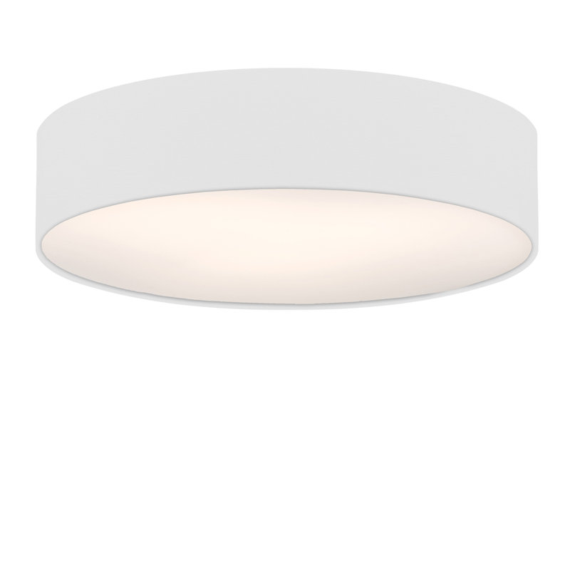 Parvin Flush Mount, 13cm H x 51cm W x 51cm D, White