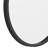 Nafne Wall Mount Shatterproof Round Accent Wall Mirror with Metal Frame-1398810197-1397083070