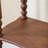 Retro Brown Solid Wood Curio Cabinet