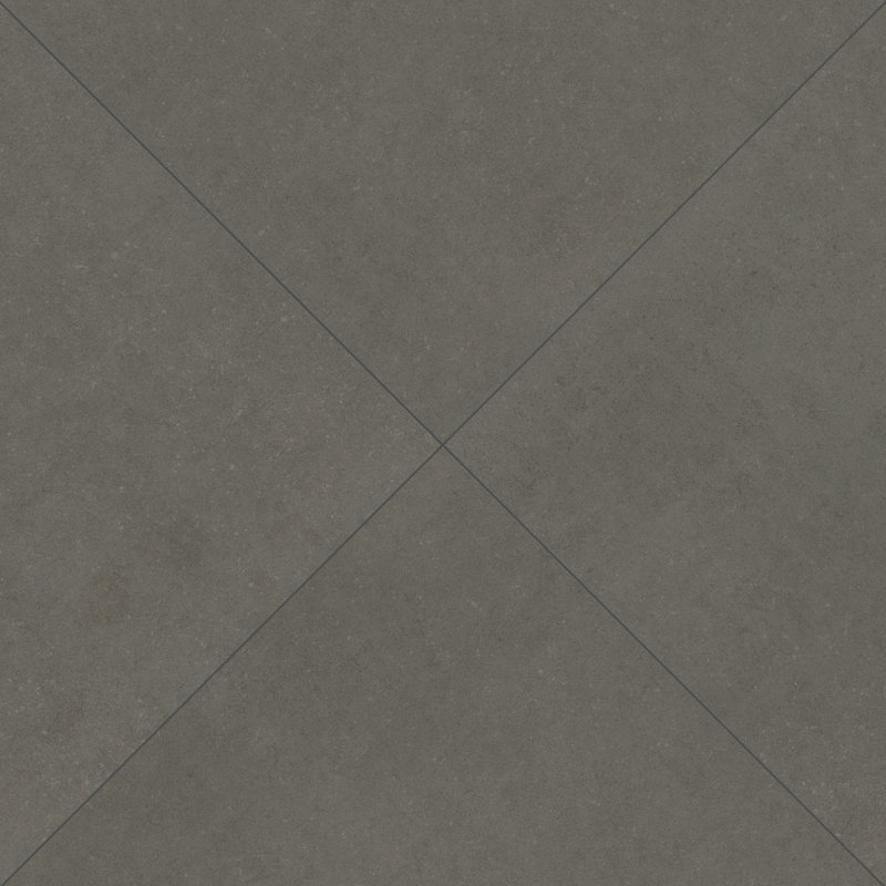 Betonica 24 in. x 24 in. Matte Porcelain Concrete Look Floor and Wall Tile, Cemento