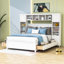 Lit plateforme double en bois avec 4 tiroirs, tête de lit et tablettes-2046401865