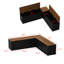 Banc de rangement de coin pour chaussures-120842636