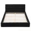Grand lit plateforme tapissier-383037288