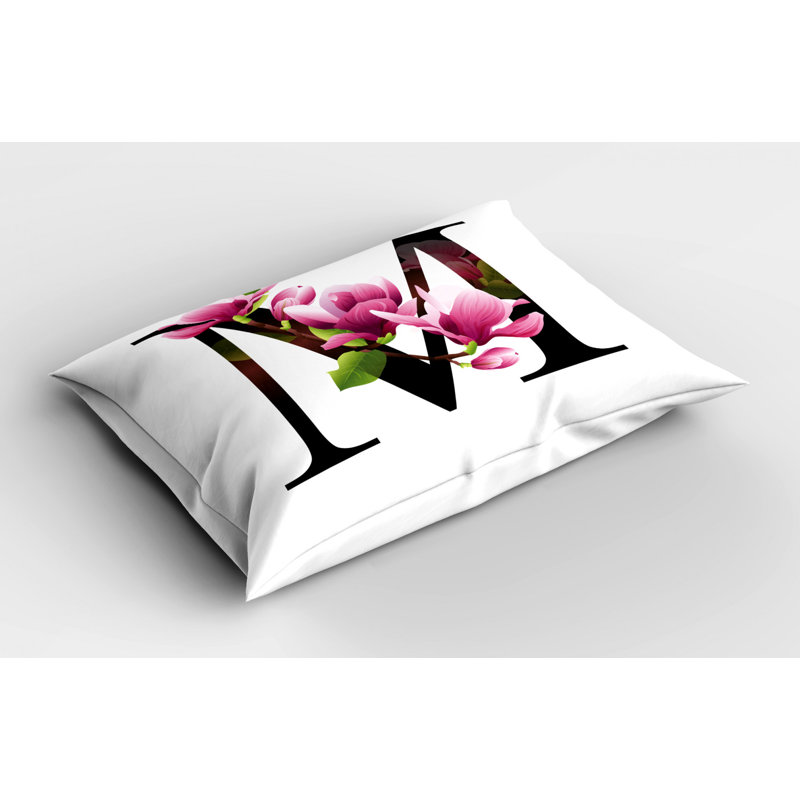 Flowers Polyester Sham Set, Queen