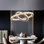 Lustre unique à 2 lumières DEL avec détails en cristal Chloe-Anne