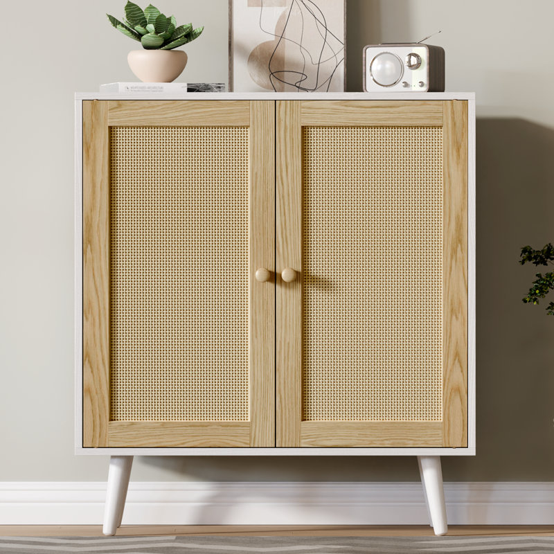 Bay Isle Home ™ Bethli avec 2 portes, console de buffet en bois avec tablettes pour le salon / le couloir / la cuisine