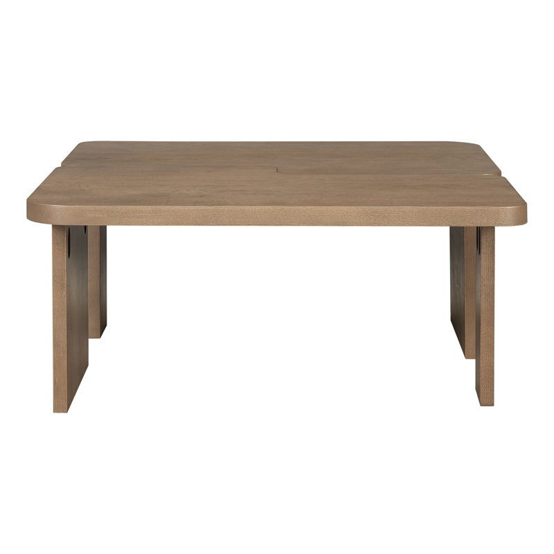 Modern Minimalist Coffee Table Set, Rectangle Coffee Table with Splicing Design, Multifunctional Combination Table for Living Room 