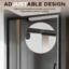 Porte de douche rectangulaire réversible avec verre trempé l 32-36 "x H 72"