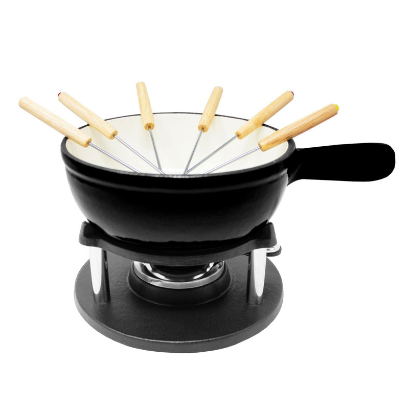 Klarstein 1.5L Cast Iron Round Dutch Oven, Black