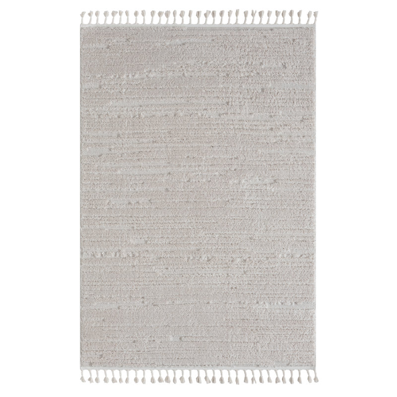 Amara white Rug, Rectangular 140 x 200cm