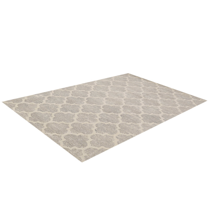 Geometric Wool Hand Woven Area Rug, Rectangle 122 x 183cm