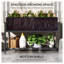 Jardinière surélevée Outsunny avec mini-serre, tablette de rangement et doublure, jardinière en métal gris foncé pour légumes et herbes aromatiques