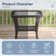 Valierius Durable Outdoor Side Table With UV-Resistant Wicker, And Tempered Glass - Ideal For Patios, Gardens, And Poolside Relaxation
