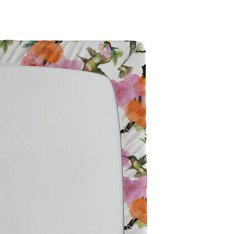 Ensemble de 2 draps-housses Ambesonne, Multicolore / floral 18, Drap-housse grand