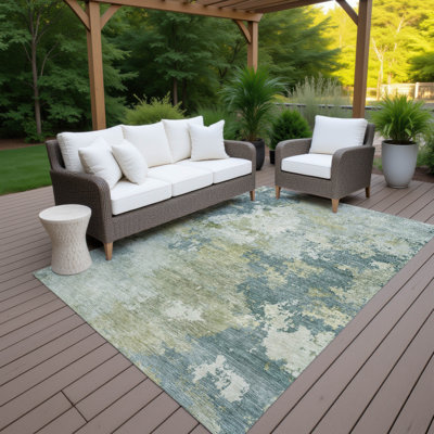 Machine Washable Indoor/Outdoor Jadiel ACN2367 Abstract Rug