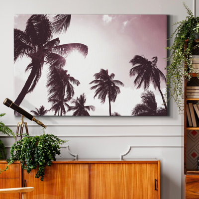 Palm Sunshine - reproduction de photo sur toile tendue