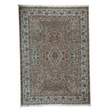 Hand-Knotted High-Quality Beige and Ivory Area Rug