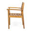 Paire de chaises de salle à manger en bois pour la piscine. , To Water Damage, 22,75 pouces de large. Charme rustique, profond-1765425896