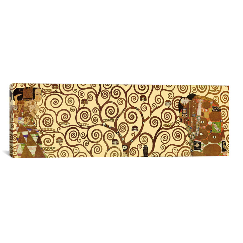 « the tree of life » par gustav klimt,, impression sur toile, H 12 po x l 36 po x P 1,5 po