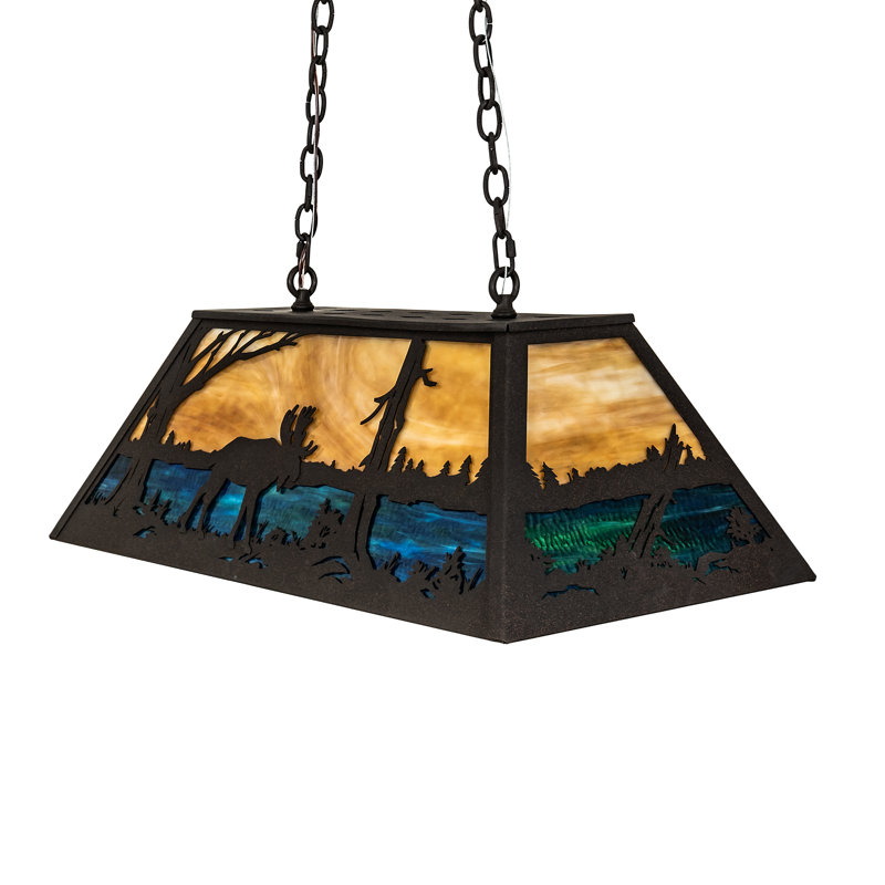 Luminaire suspendu géométrique Old Forge, 6, Torréfaction foncée